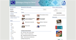 Desktop Screenshot of bvs.ins.gob.pe